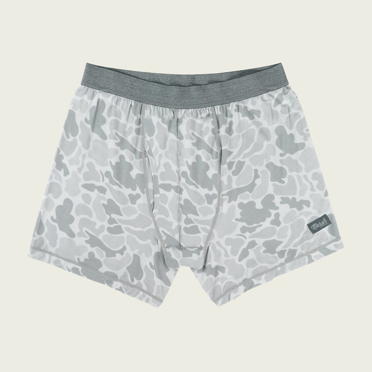 Marsh Wear- Buxton Brief Boxers-Gray Mallard Camo