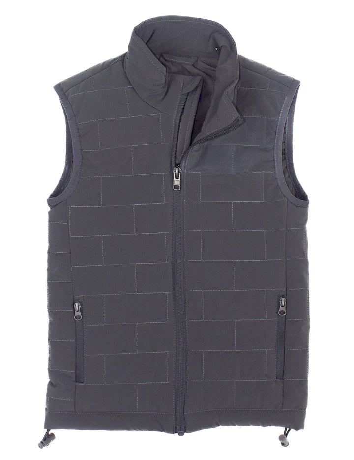 Properly Tied-Boys Tundra Puffer Vest Dark Grey