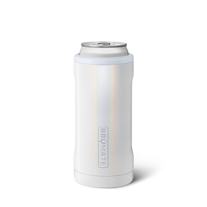 Hopsulator Slim Glitter White| 12oz Slim Cans