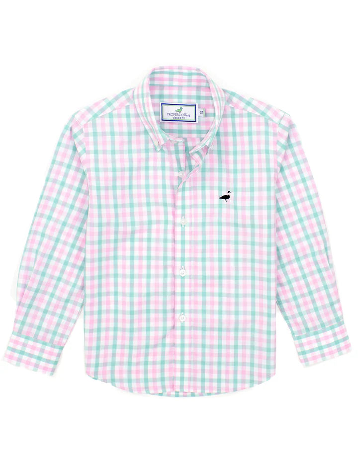 Properly Tide Boys Seasonal Sportshirt Rosemary