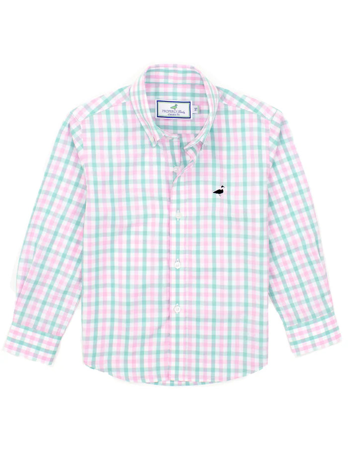 Properly Tide Boys Seasonal Sportshirt Rosemary