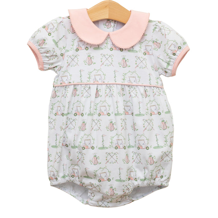 Trotter Street Hole in One Collared Bubble- Pink