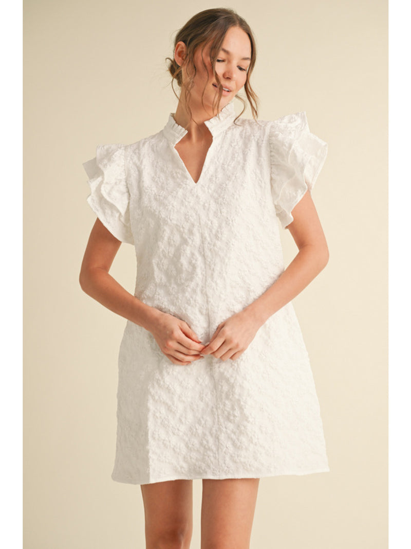 Floral embroidered dress