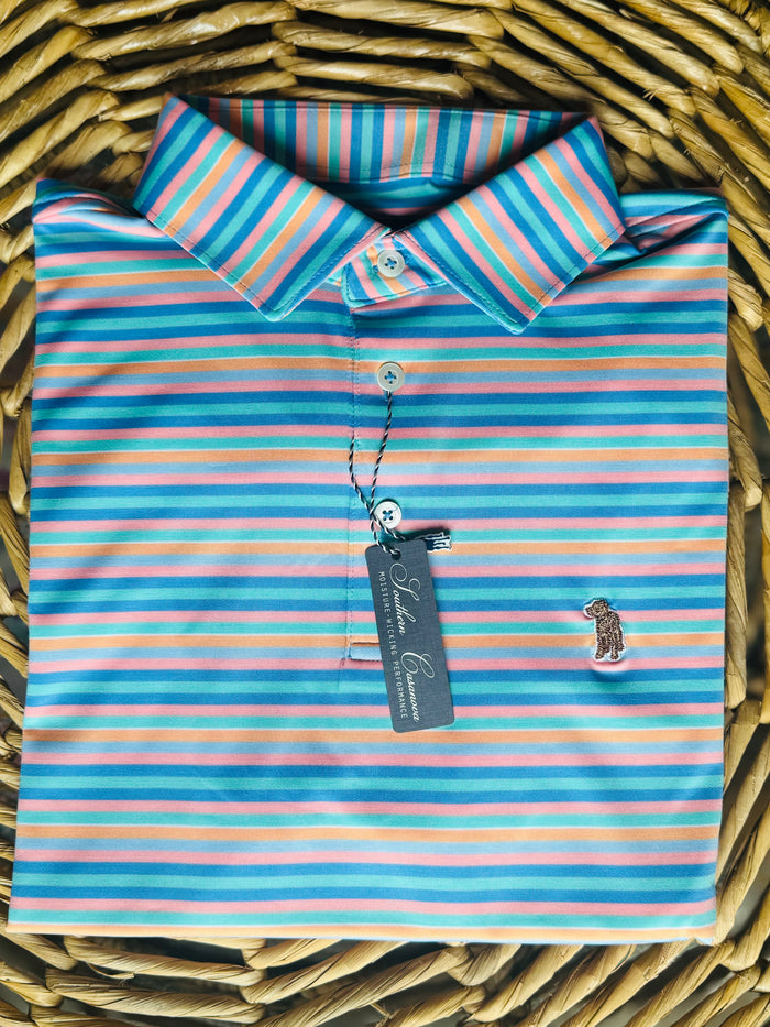 Southern Casanova-polo signature barrier reef stripe