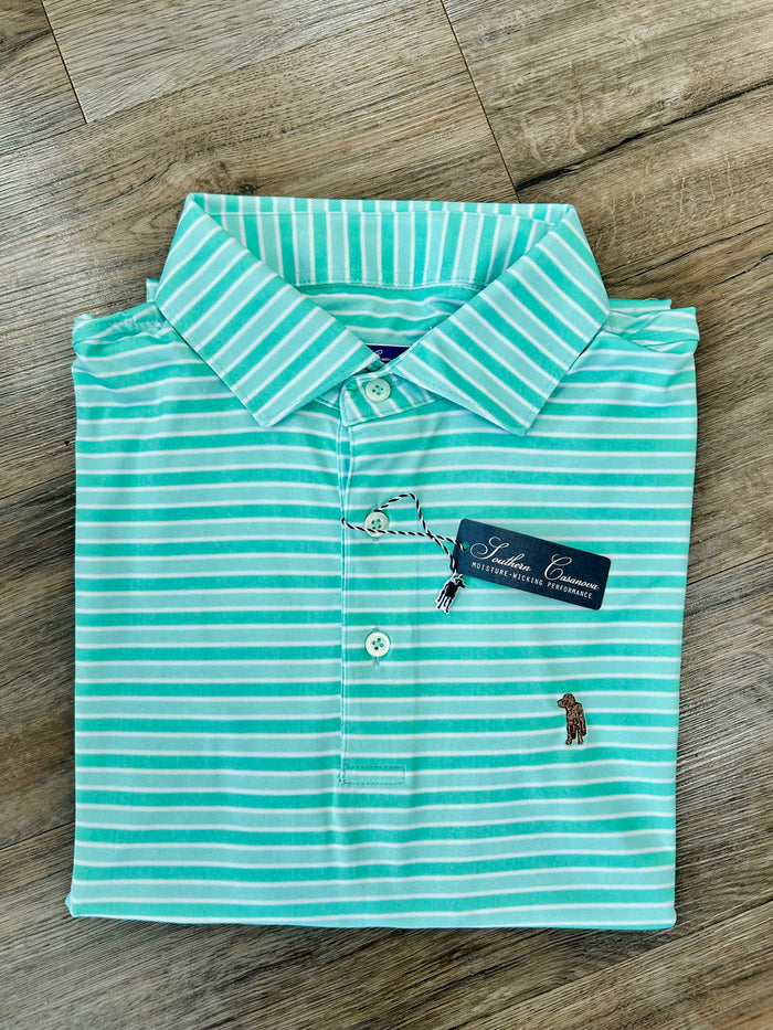Southern Casanova-polo signature green stripe