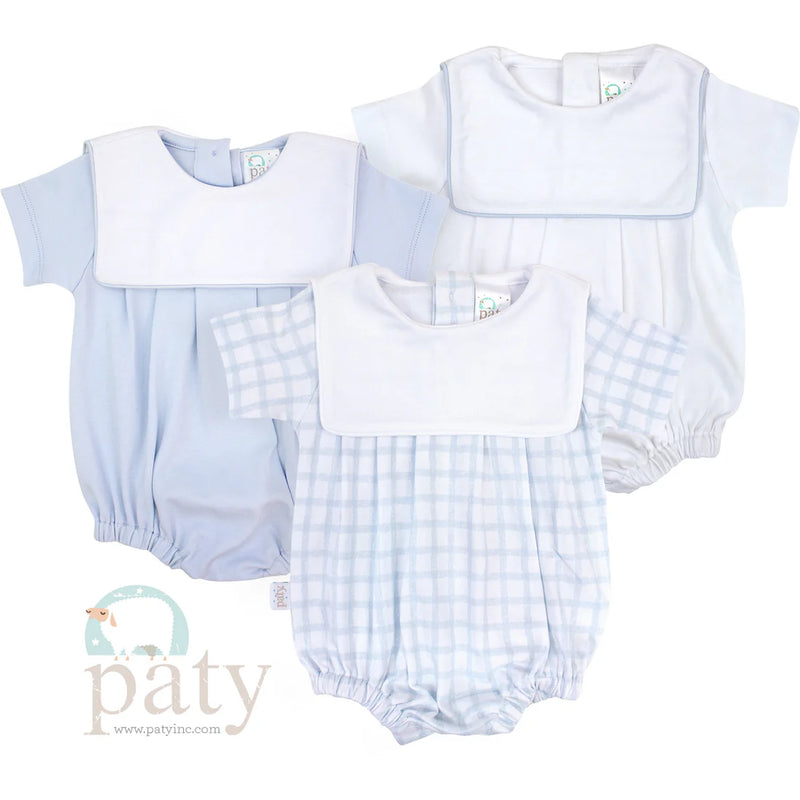 Paty Pima Bib Bubble Blue Gingham