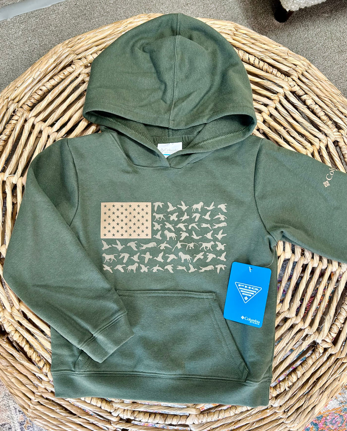 Columbia Boys PHG Hunt Flag Hoodie