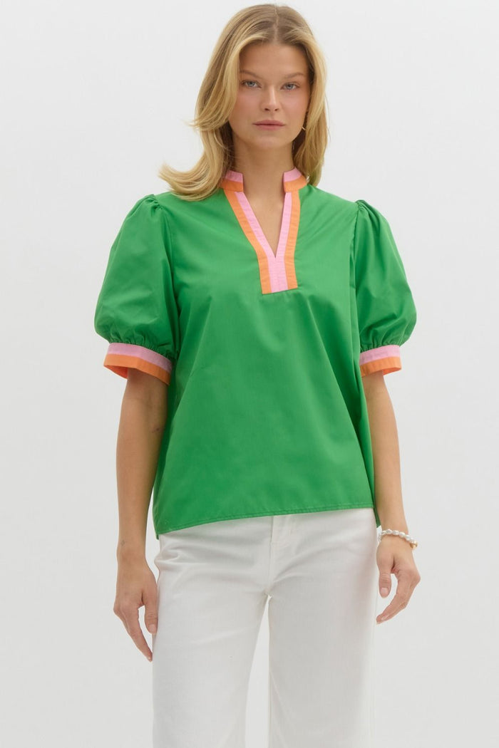 Solid short bubble sleeve