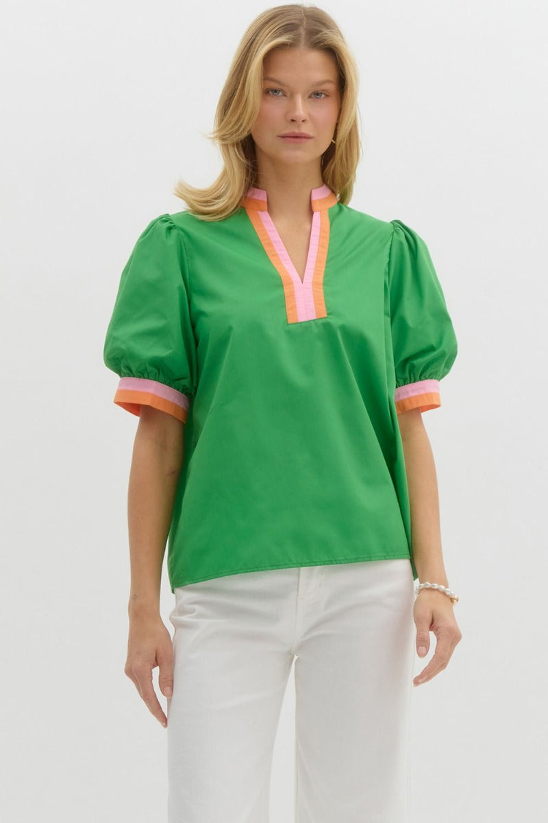 Solid short bubble sleeve