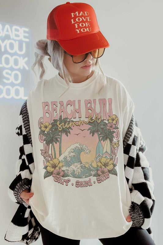 Beach Bum Summer Graphic Tee