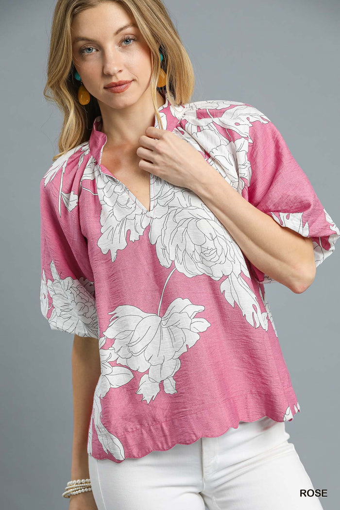 Floral Print Blouse