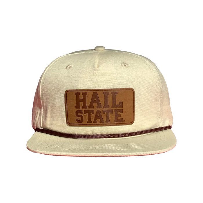 Speckle Bellies-Msu Camo Hail State Leather Patch Rope