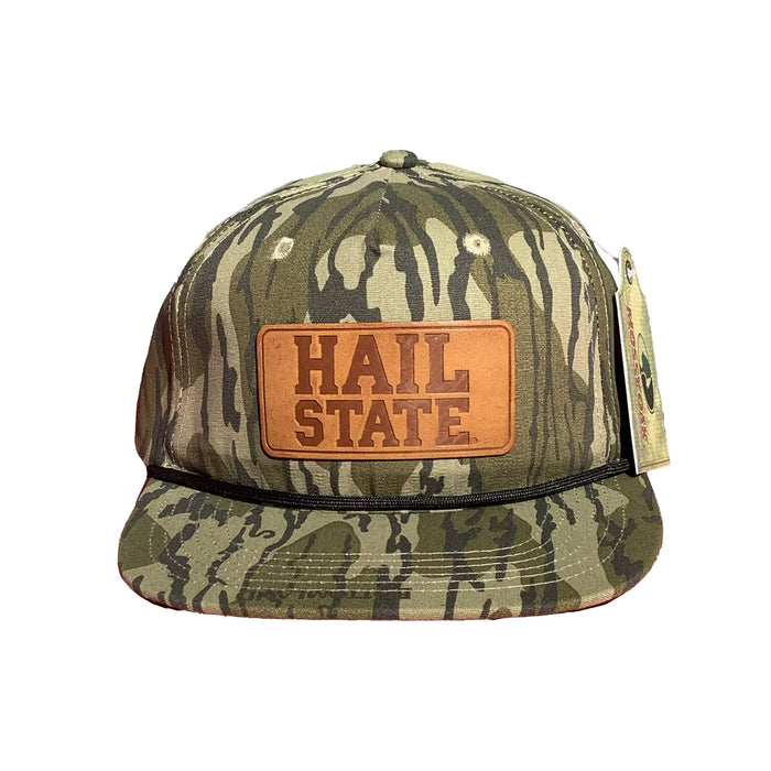 Speckle Bellies-Msu Camo Hail State Leather Patch Rope