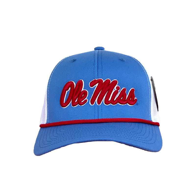Ole Miss Script 3D 6 Panel Rope