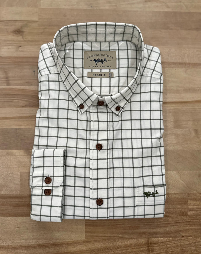 Coastal Cotton-Stretch Sports Shirt-Cypress