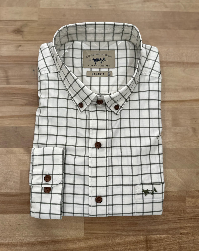 Coastal Cotton-Stretch Sports Shirt-Cypress
