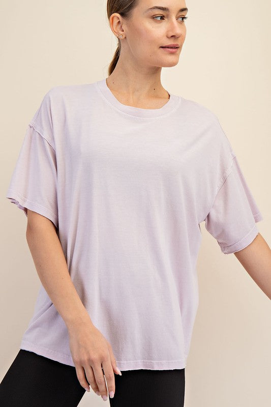 Washed Cotton Boxy Tee