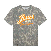 Mad Hatter-JESUS KNOWS I'M TRYING T-SHIRT