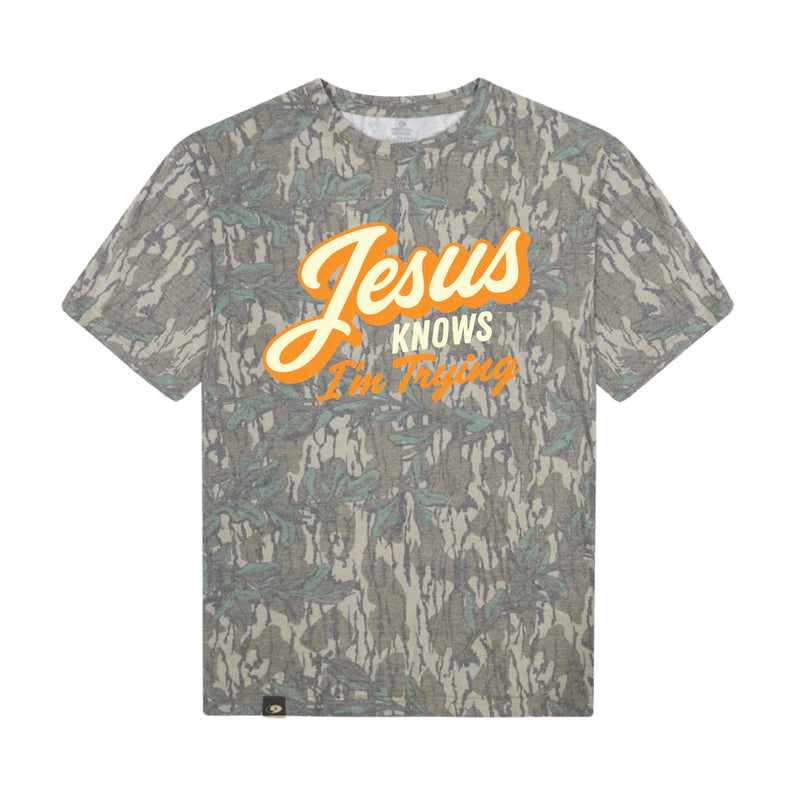 Mad Hatter-JESUS KNOWS I'M TRYING T-SHIRT