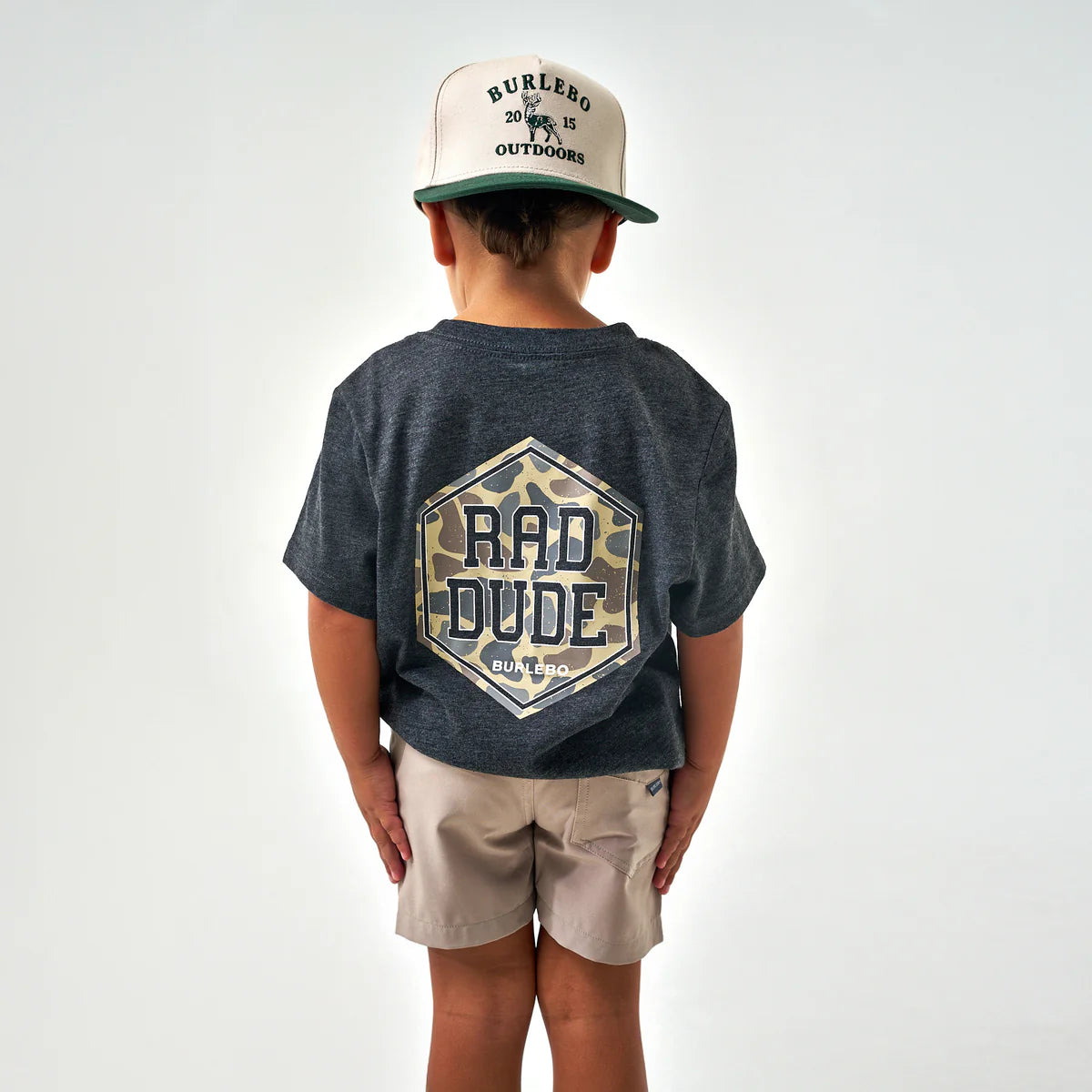 Burlebo-Boy’s Tee - Rad Dude -Heather Black
