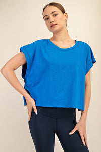 Cotton Slub Open Back Top