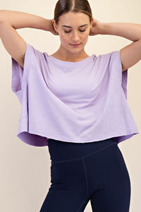 Cotton Slub Open Back Top