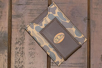 Zep-pro FRONT POCKET OLD SCHOOL CAMO LEATHER WALLET