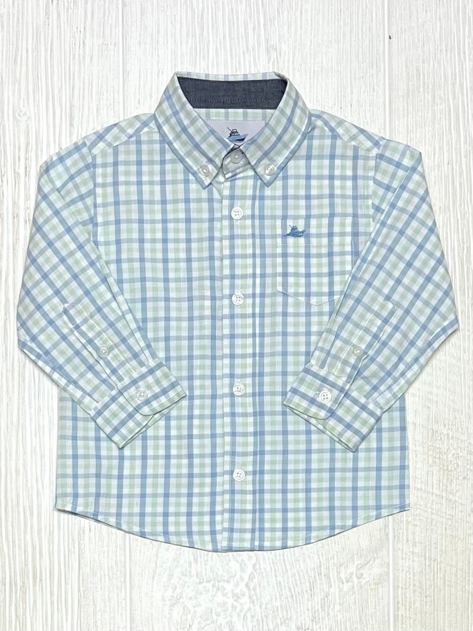 Southbound Dress Shirt- Blue/Green