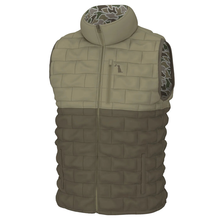 Local Boy-Duck Down Reversible Vest-DUCK CAMO