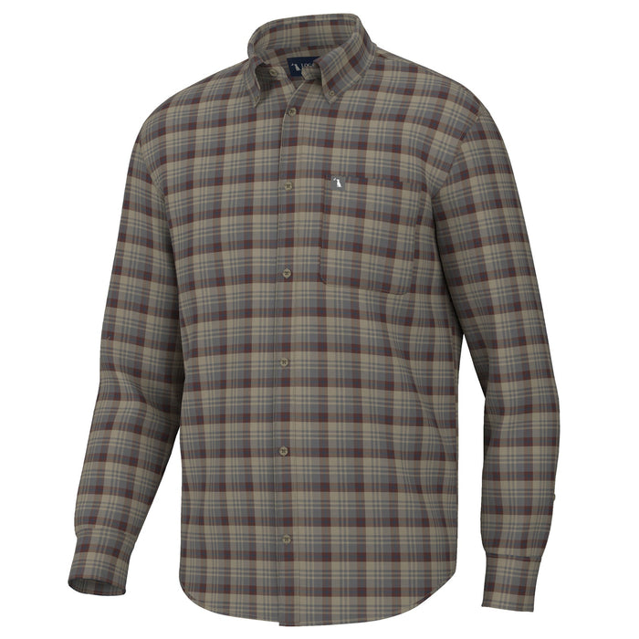 Local Boy-Gardner Stretch Flannel-TAN/GARNET/NAVY