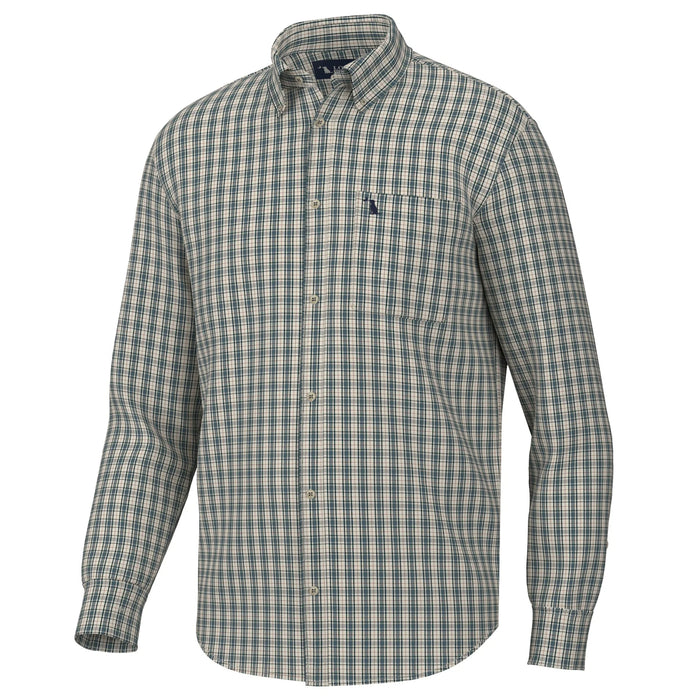 Local Boy-Faulk Dress Shirt-OCEAN/BEIGE/RUST
