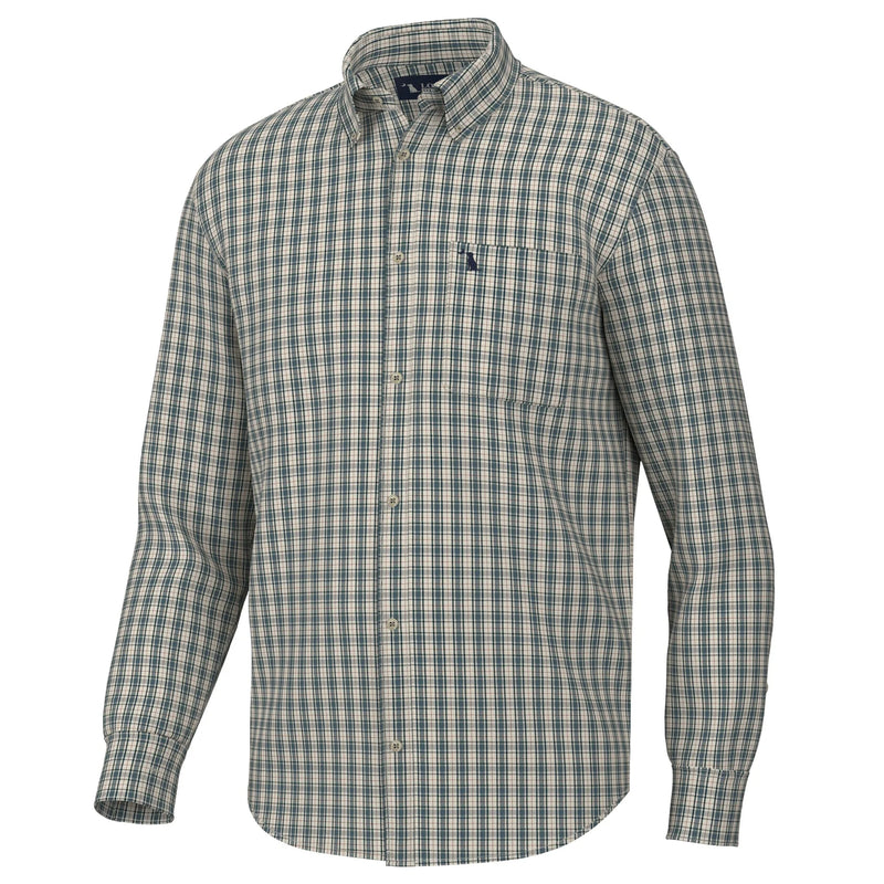Local Boy-Faulk Dress Shirt-OCEAN/BEIGE/RUST