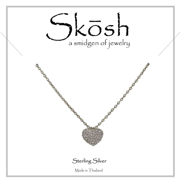 Skosh Pave CZ Heart, 57-511-2 & 57-511-1