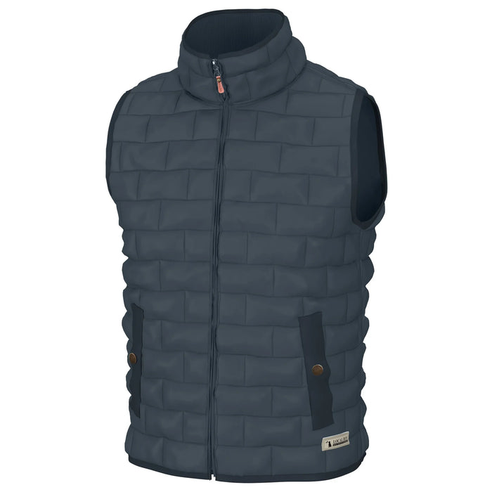 Local Boy-Brick Quilted Vest-SLATE