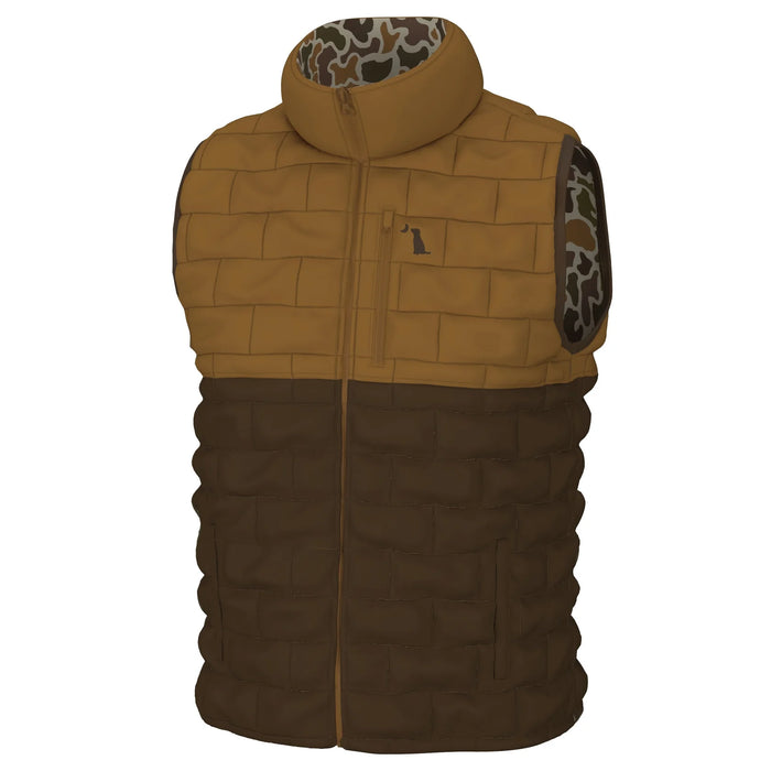 Local Boy-Duck Down Reversible Vest-LOCALFLAGE VINTAGE