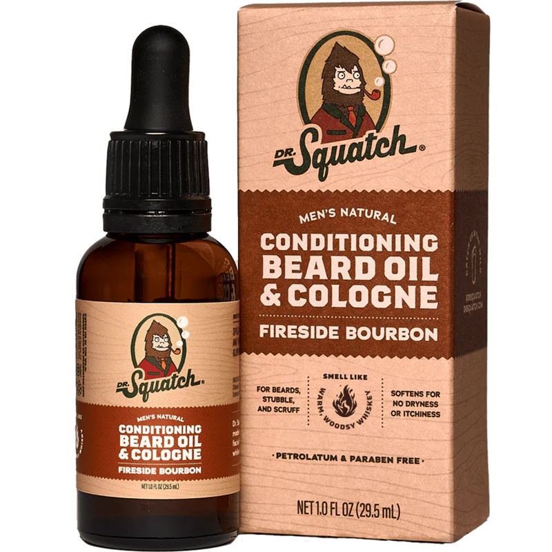 Dr.Squatch-CONDITIONING BEARD OIL & COLOGNE FIRESIDE BOURBON