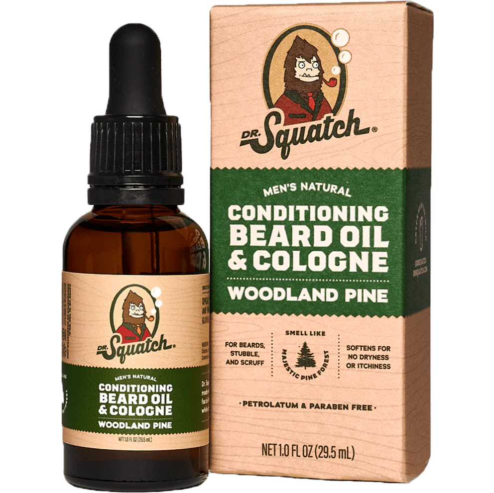 Dr.Squatch-CONDITIONING BEARD OIL & COLOGNE WOODLAND PINE