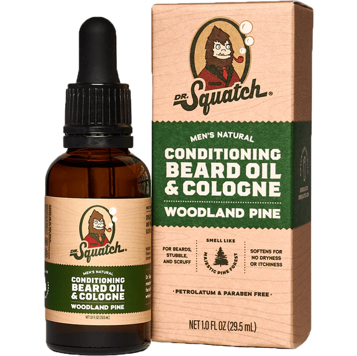 Dr.Squatch-CONDITIONING BEARD OIL & COLOGNE WOODLAND PINE