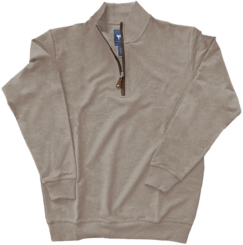 Coastal Cotton-Hazel French Terry quarter zip