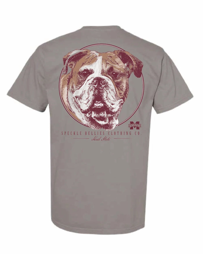 Speckle Bellies MSU Circle Bulldog Tee