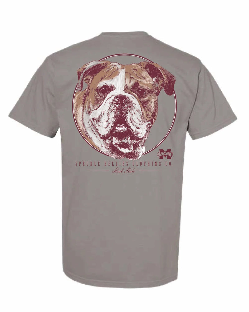 Speckle Bellies MSU Circle Bulldog Tee