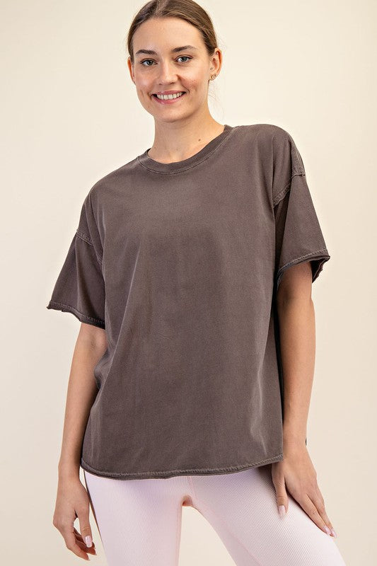 Washed Cotton Boxy Tee