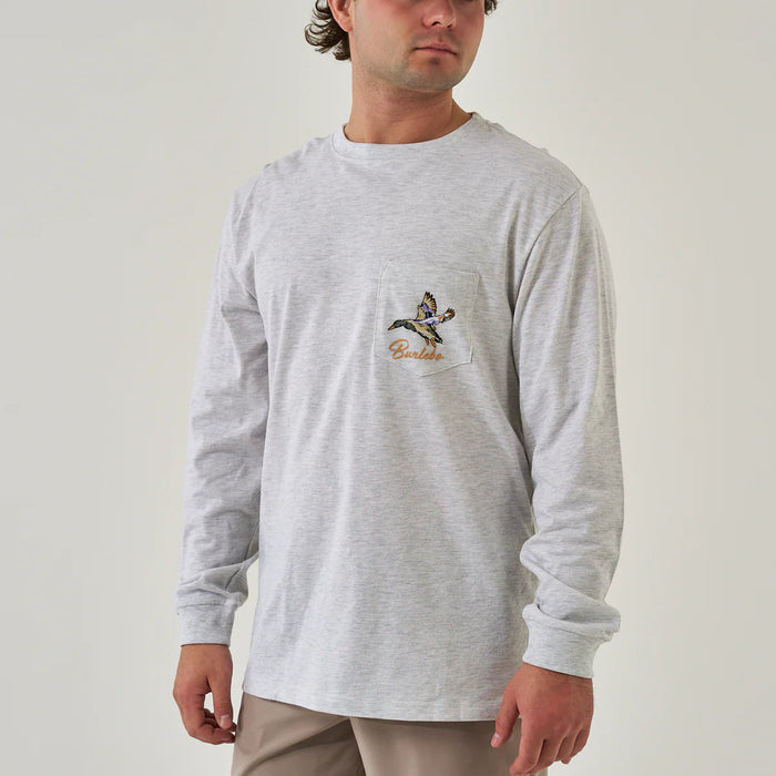 Burlebo - LS T-shirt- Pintail Triangle Duck-Ash Grey