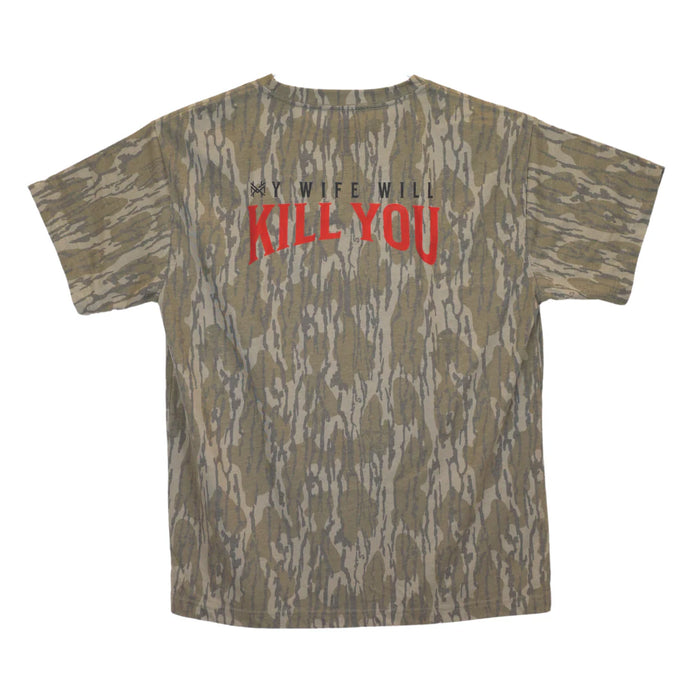 Mad Hatter-MY WIFE WILL KILL YOU T-SHIRT