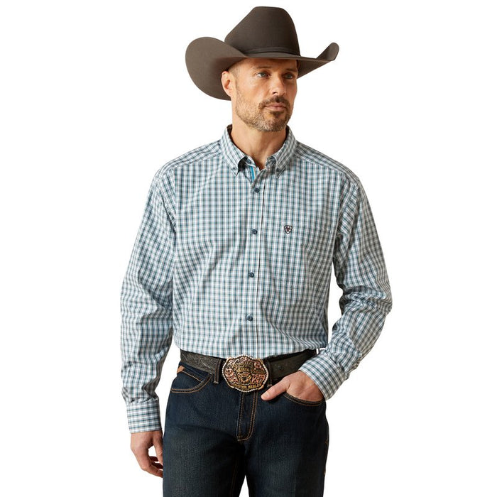 Ariat Men's Pro Series Townes Classic Fit Shirt Dark Teal