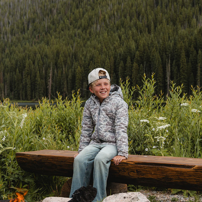 Burlebo-Youth - Puffer Jacket - Classic Deer Camo