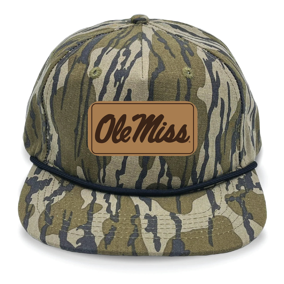 Speckle Bellies-OM Bottomland Script Leather Patch