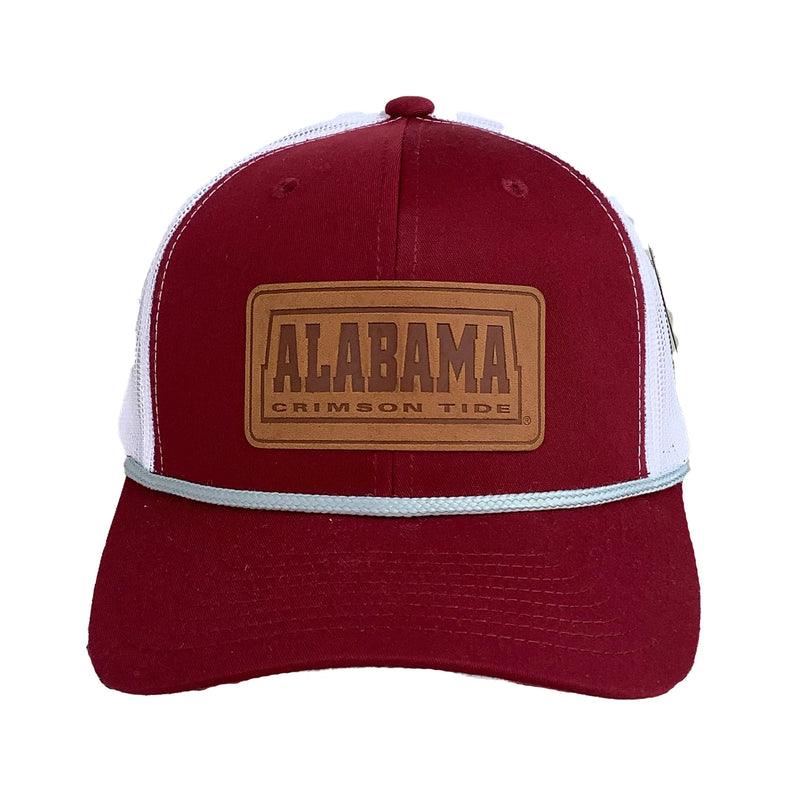 Speckle Bellies-Alabama Crimson Leather Patch