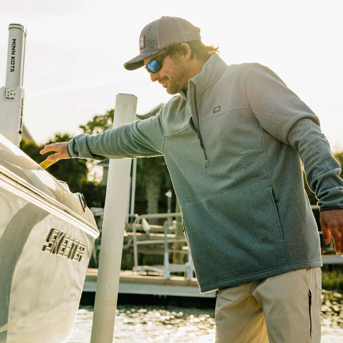 Coastal Cotton-Sentinel ¼ Zip Pullover Charcoal Heather