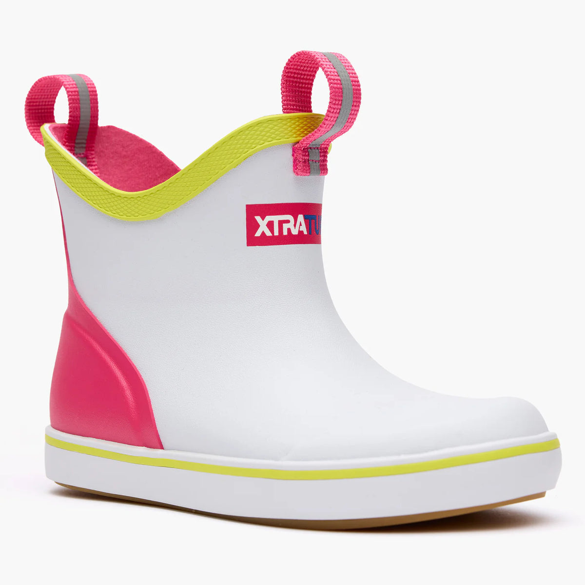 XTRATUF Youth ANKLE BOOT WHITE MULTI PINK
